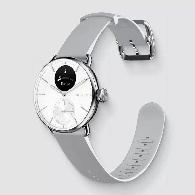 Withings ScanWatch 2 38mm weiß EKG, Blutsauerstoffgehalt, Schlafüberwachung